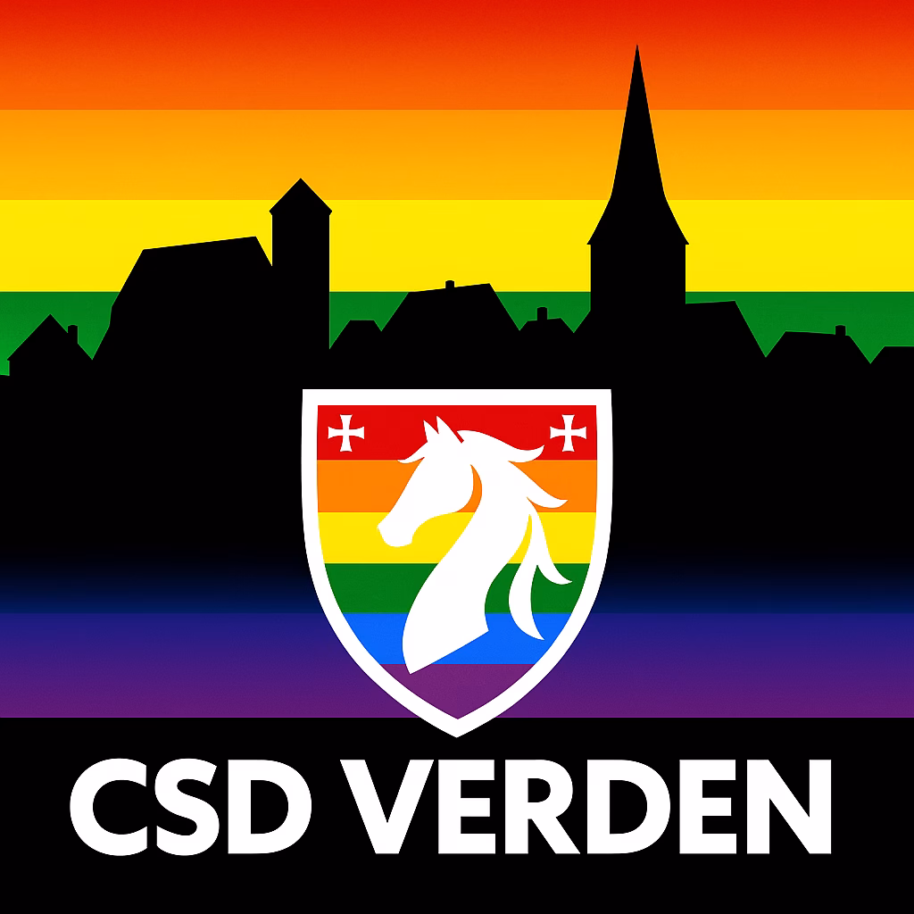 CSD Verden 2025 –              Sei laut! Sei bunt!           Vielfalt braucht Stimme.